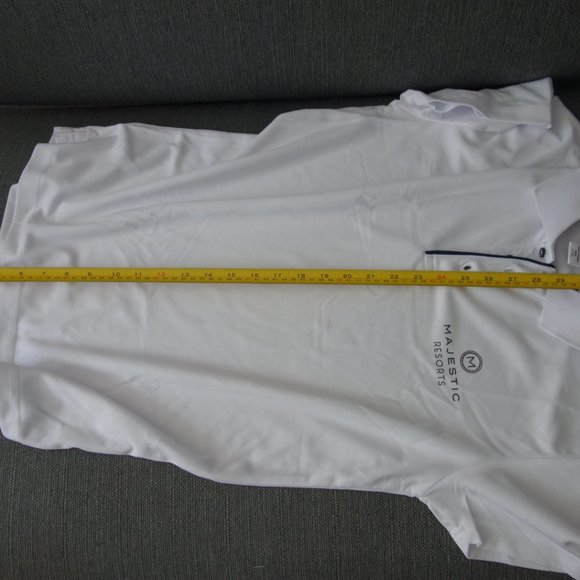 Majestic Resorts Performer Men 01180 SOL'S White Polo Size M - Picture 8 of 8